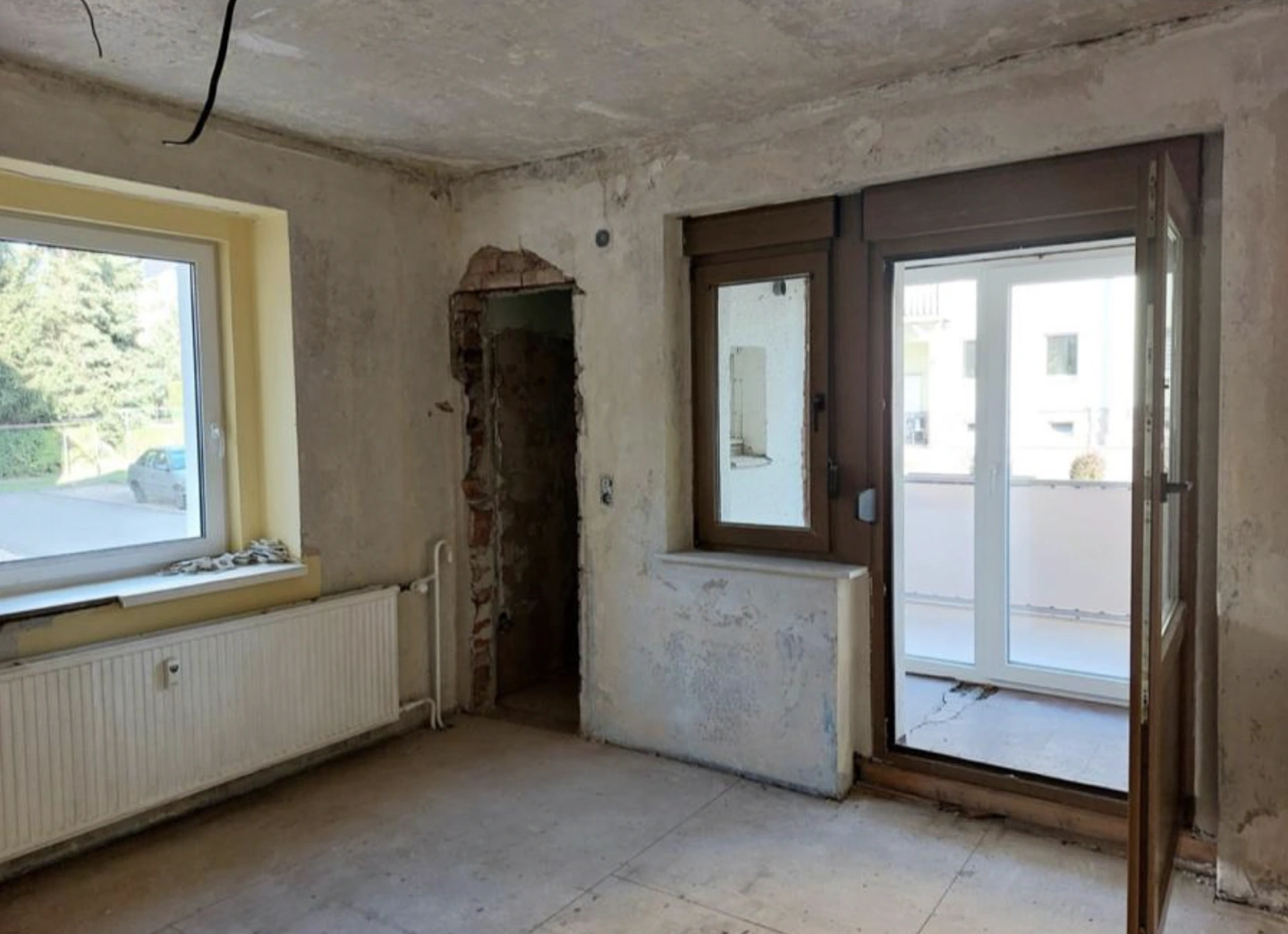 Vorher – Rohbau